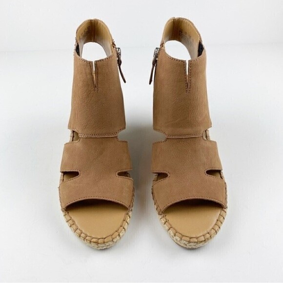 Franco Sarto Brown Nola Espadrille Wedge Sandals Size 9 NEW - Picture 2 of 12